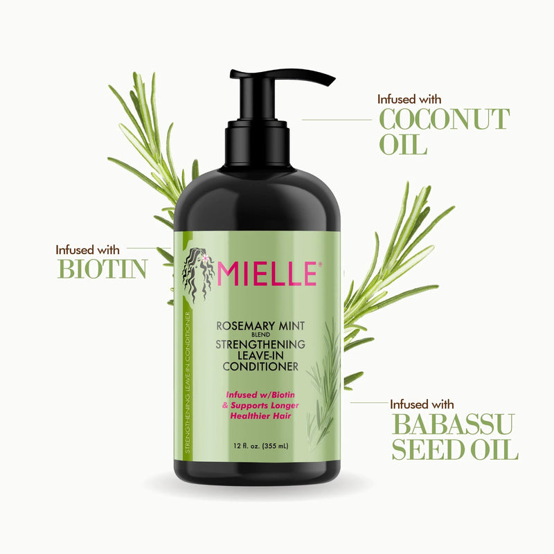 Mielle Rosemary Mint Strengthening Leave-In Conditioner - 355ml
