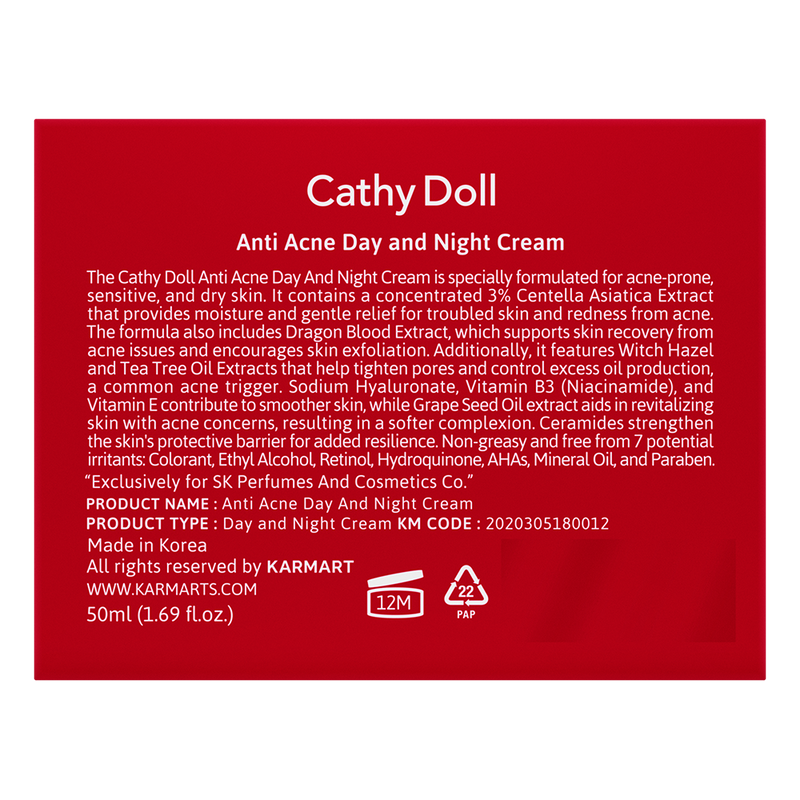 CATHY DOLL ANTI ACNE DAY AND NIGHT CREAM - 50ml