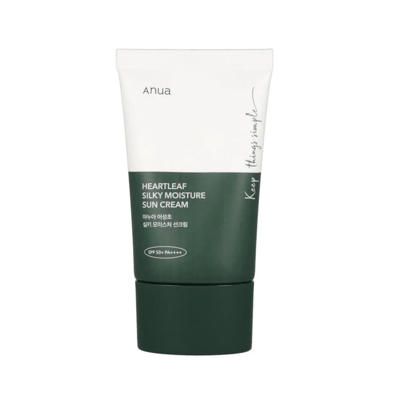 Anua heartleaf silky moisture sun cream spf50+ PA++++ - 50ml