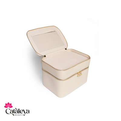 Cataleya Milano Cosmetics Case - Beige