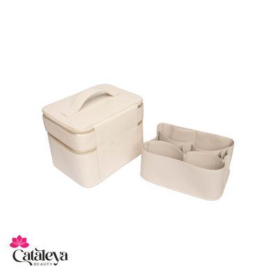 Cataleya Milano Cosmetics Case - Beige