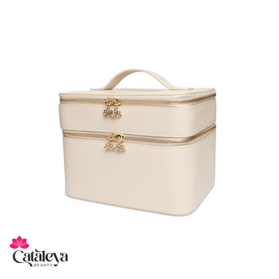 Cataleya Milano Cosmetics Case - Beige