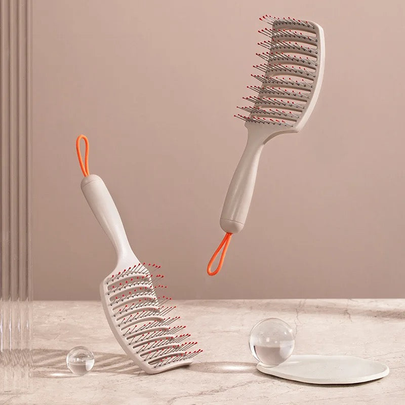 Hair Curved Vent Brush - Gray