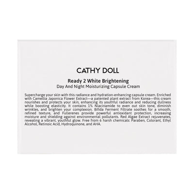 CATHY DOLL READY 2 WHITE BRIGHTENING DAY AND NIGHT MOISTURIZING CAPSULE CREAM