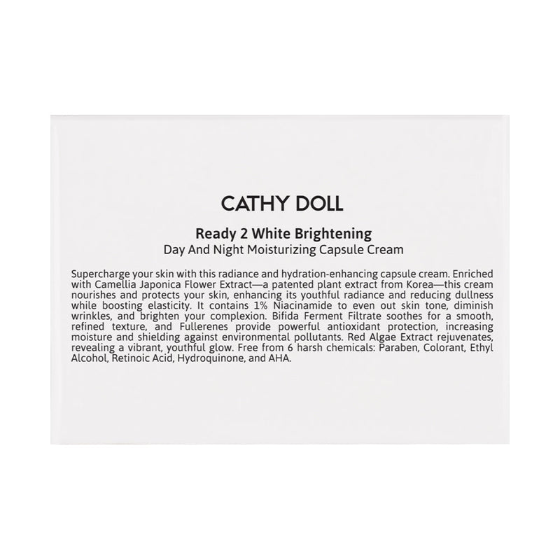 CATHY DOLL READY 2 WHITE BRIGHTENING DAY AND NIGHT MOISTURIZING CAPSULE CREAM