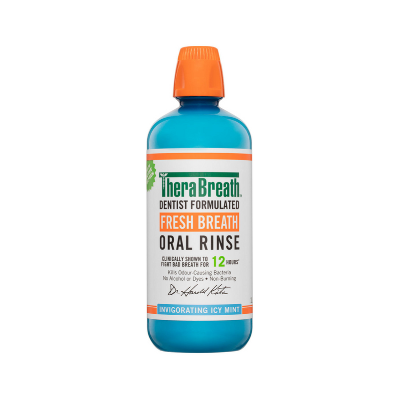 TheraBreath Co Fresh Breath Oral Rinse Invigorating Icy Mint